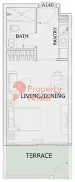 Планировка — Студия, 40 м²