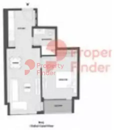Планировка — 1-спальная, 56 м²