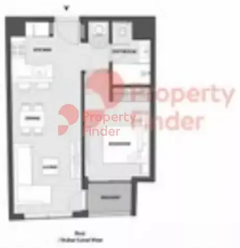 Планировка — 1-спальная, 51 м²