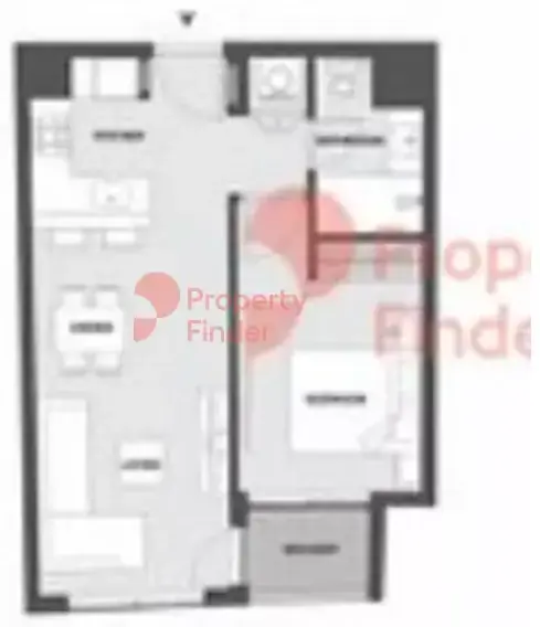 Планировка — 1-спальная, 49 м²