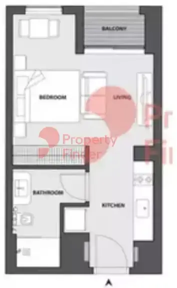 Планировка — 1-спальная, 52 м²