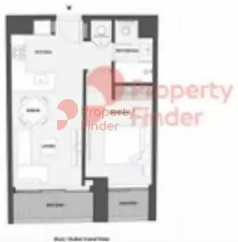 Планировка — 1-спальная, 51 м²