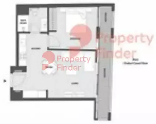Планировка — 1-спальная, 72 м²