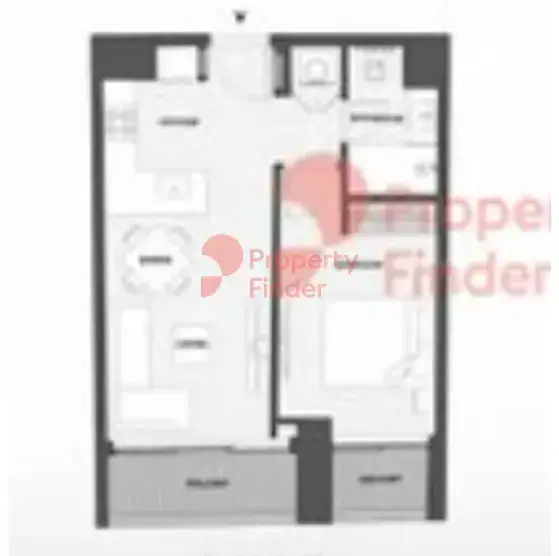 Планировка — 1-спальная, 50 м²