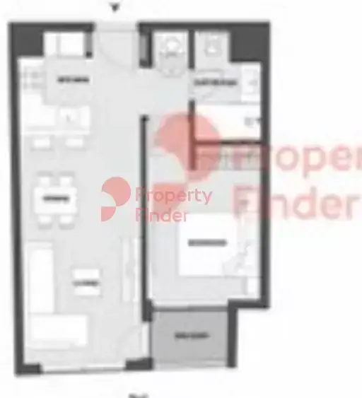 Планировка — 1-спальная, 51 м²