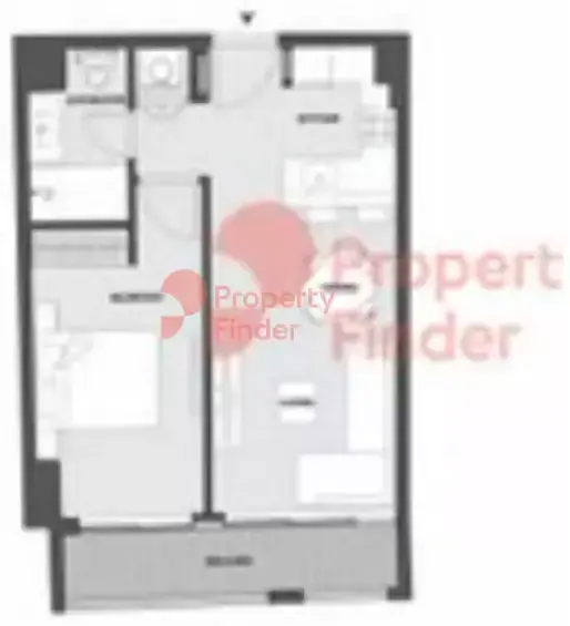 Планировка — 1-спальная, 54 м²
