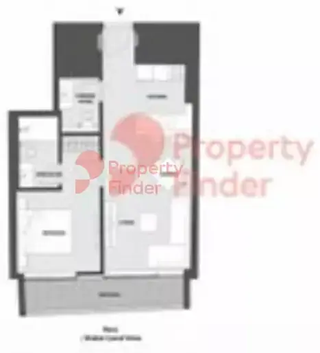 Планировка — 1-спальная, 58 м²