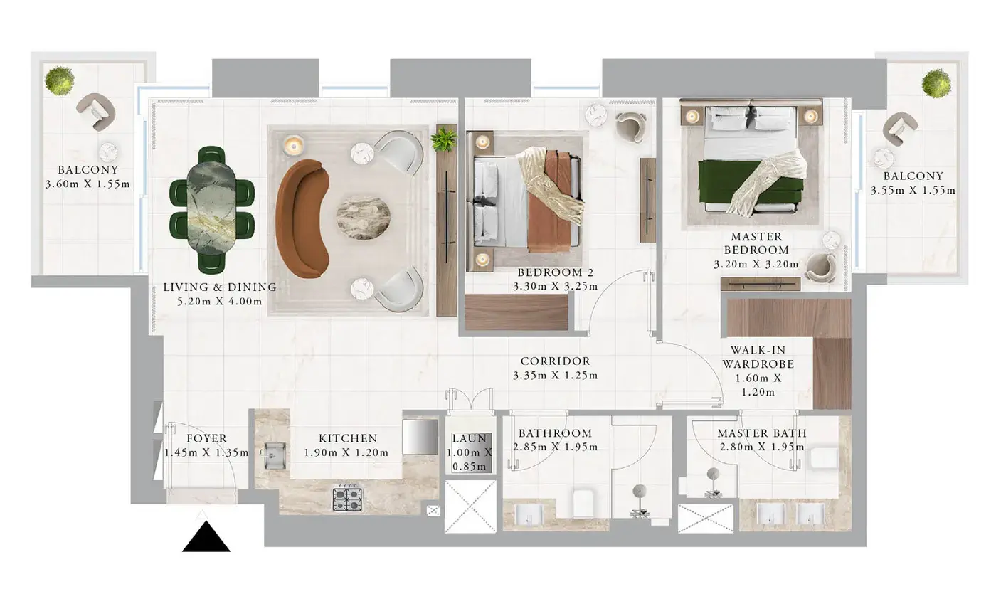Address Residences at Dubai Creek Harbour — визуализация