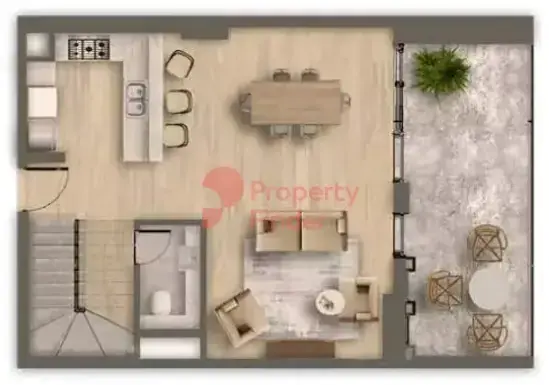 Планировка — 2-спальная, 190 м²