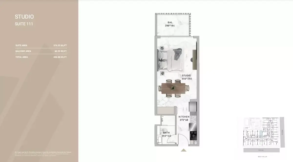 Планировка — Студия, 41 м²