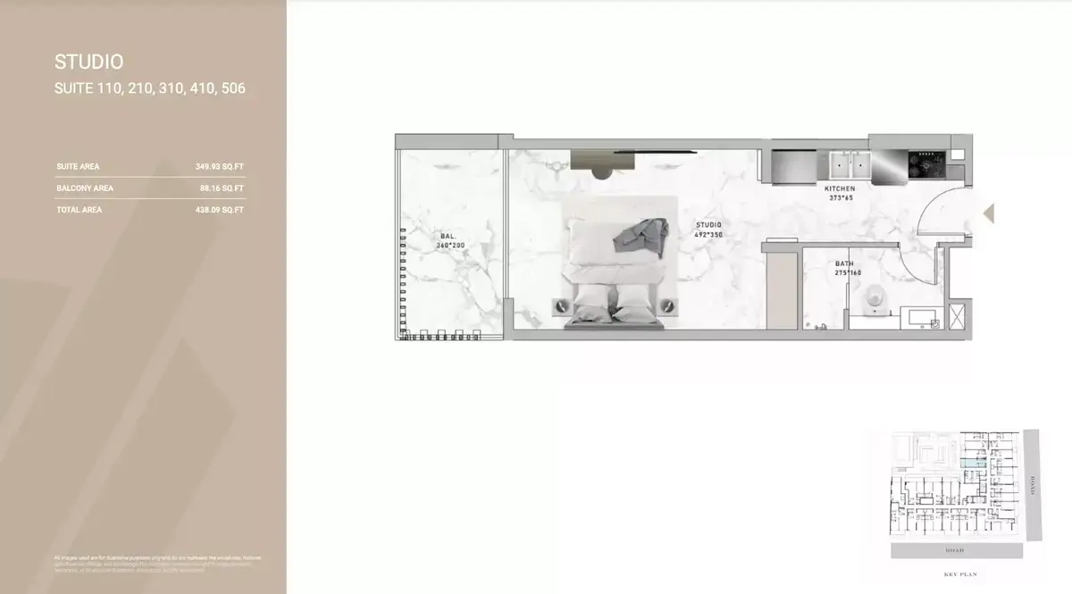 Планировка — Студия, 41 м²