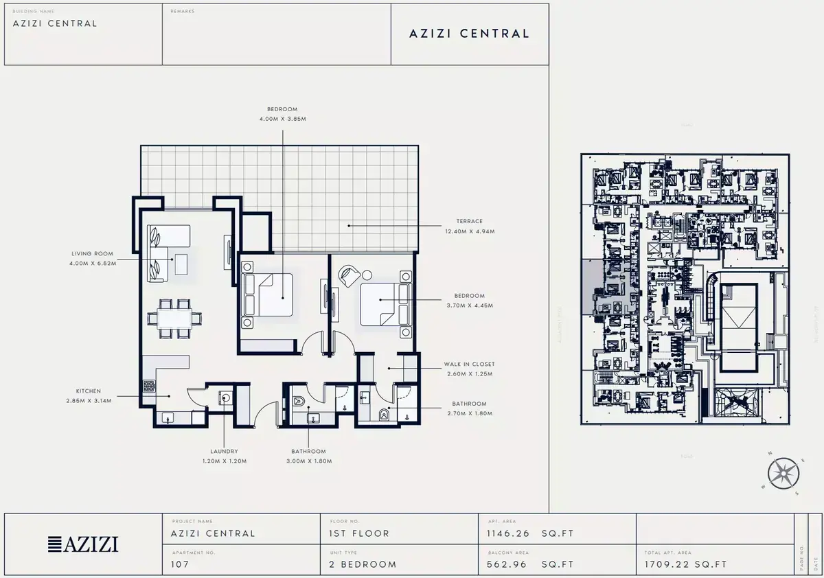 Планировка — 2-спальная, 159 м²