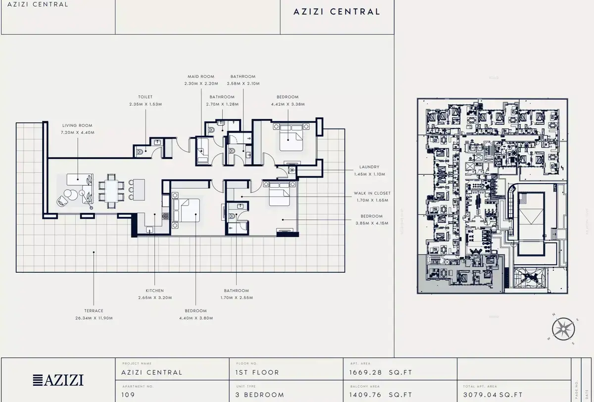 Планировка — 3-спальная, 286 м²