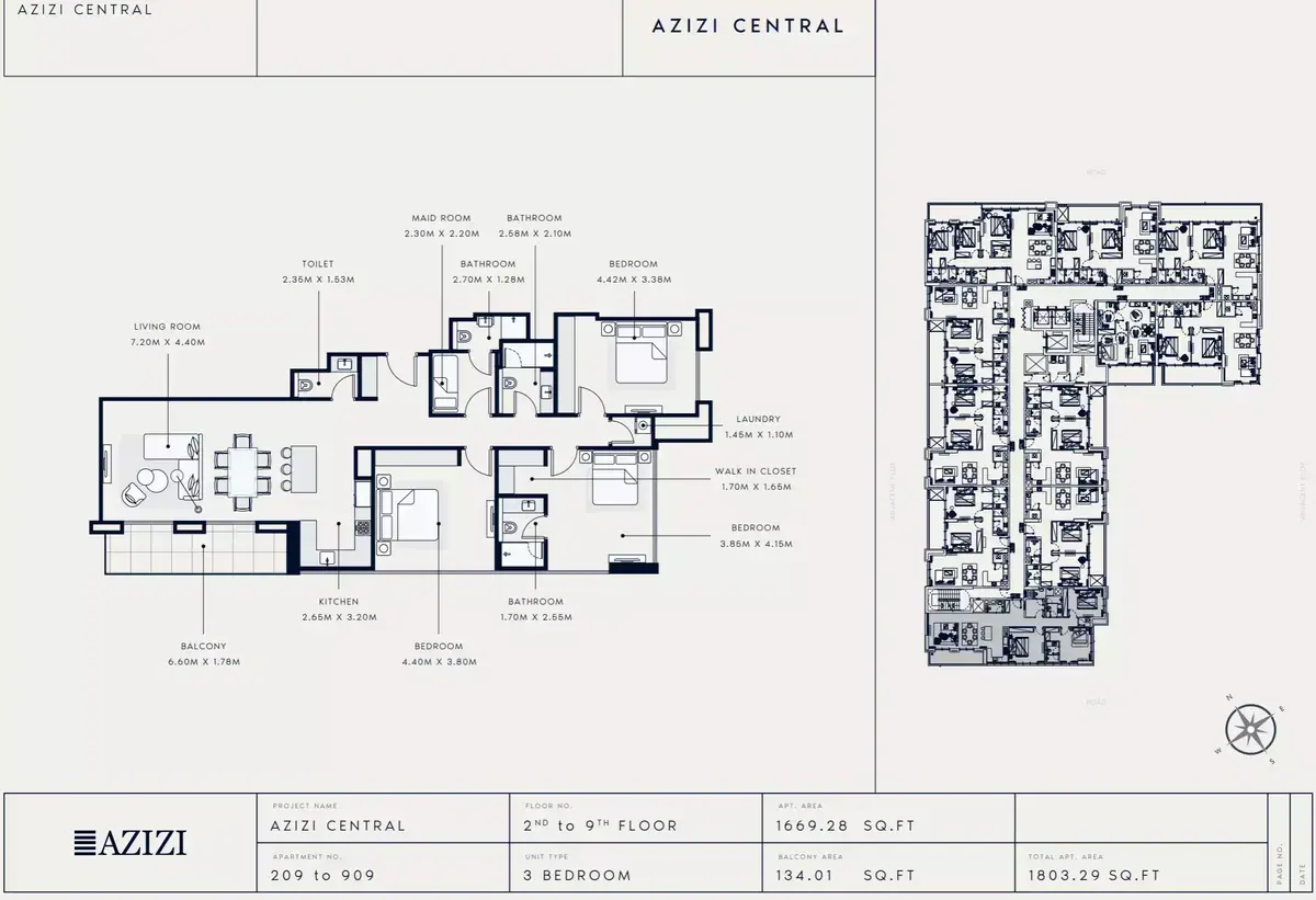 Планировка — 3-спальная, 168 м²