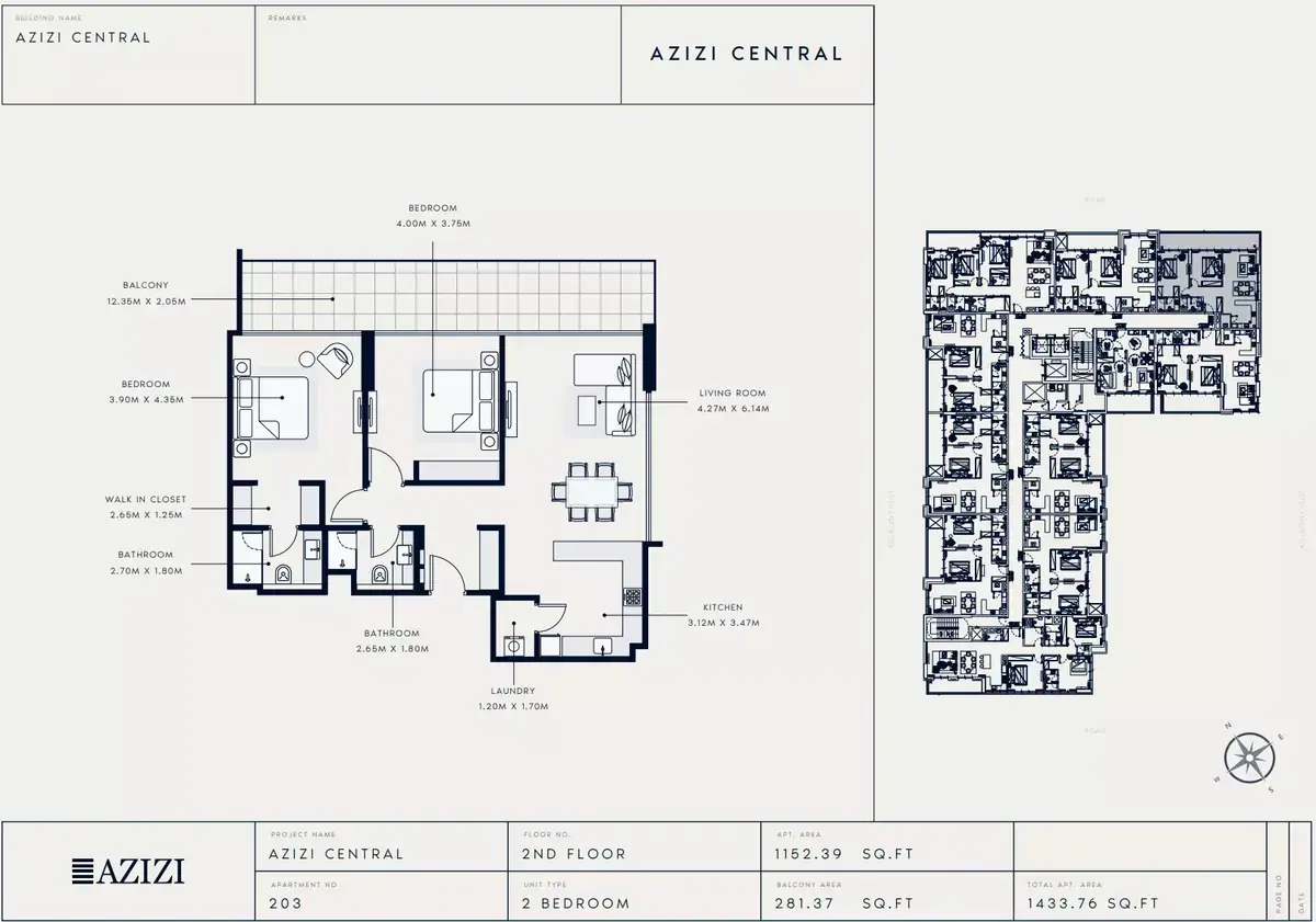 Планировка — 2-спальная, 133 м²