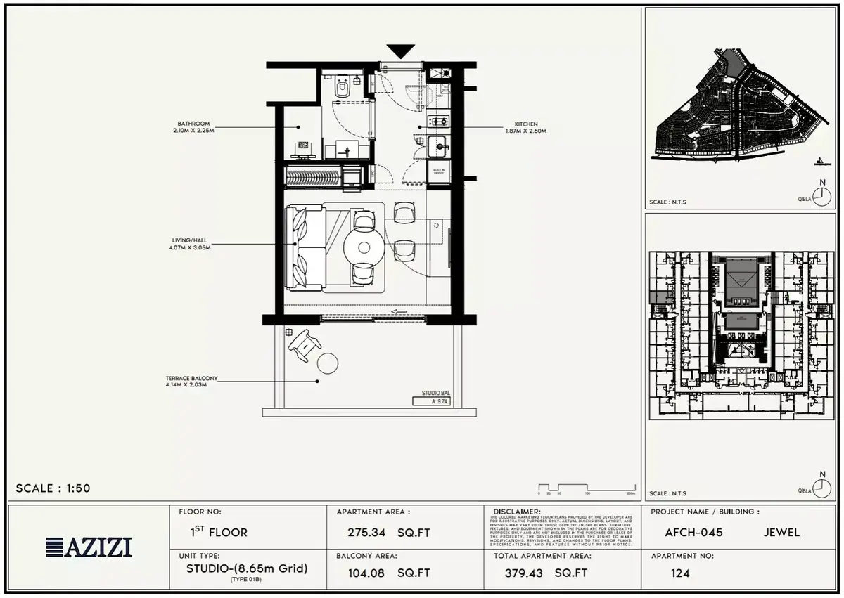 Планировка — Студия, 35 м²