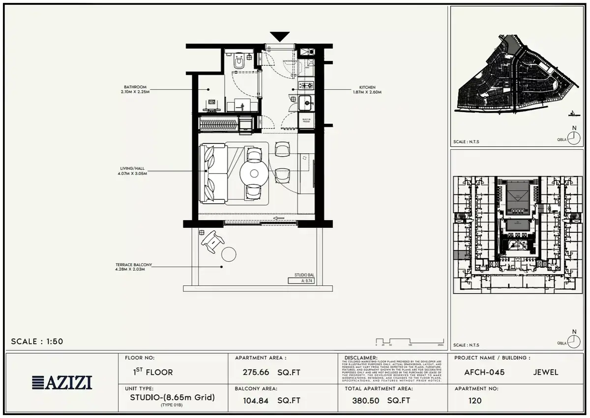 Планировка — Студия, 35 м²