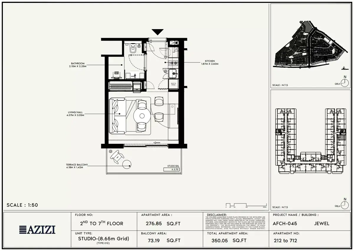 Планировка — Студия, 33 м²