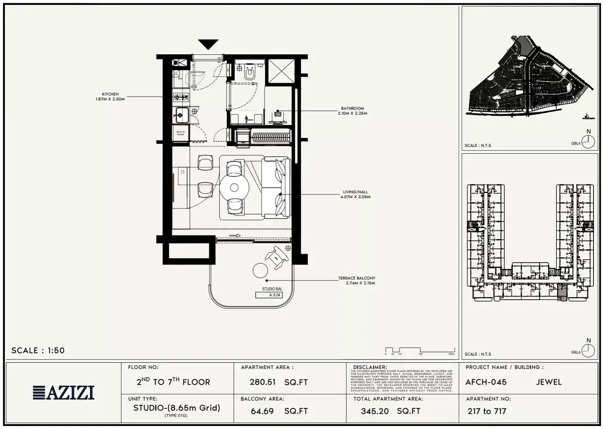 Планировка — Студия, 32 м²