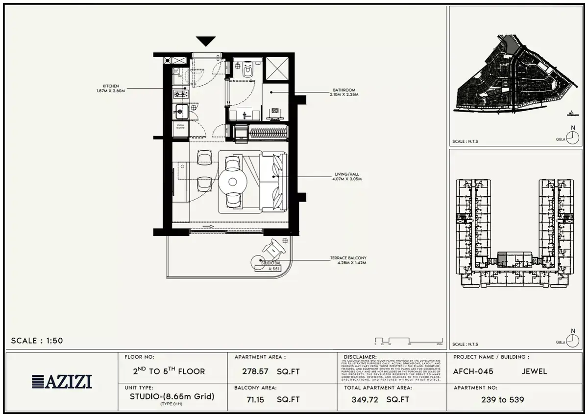 Планировка — Студия, 32 м²