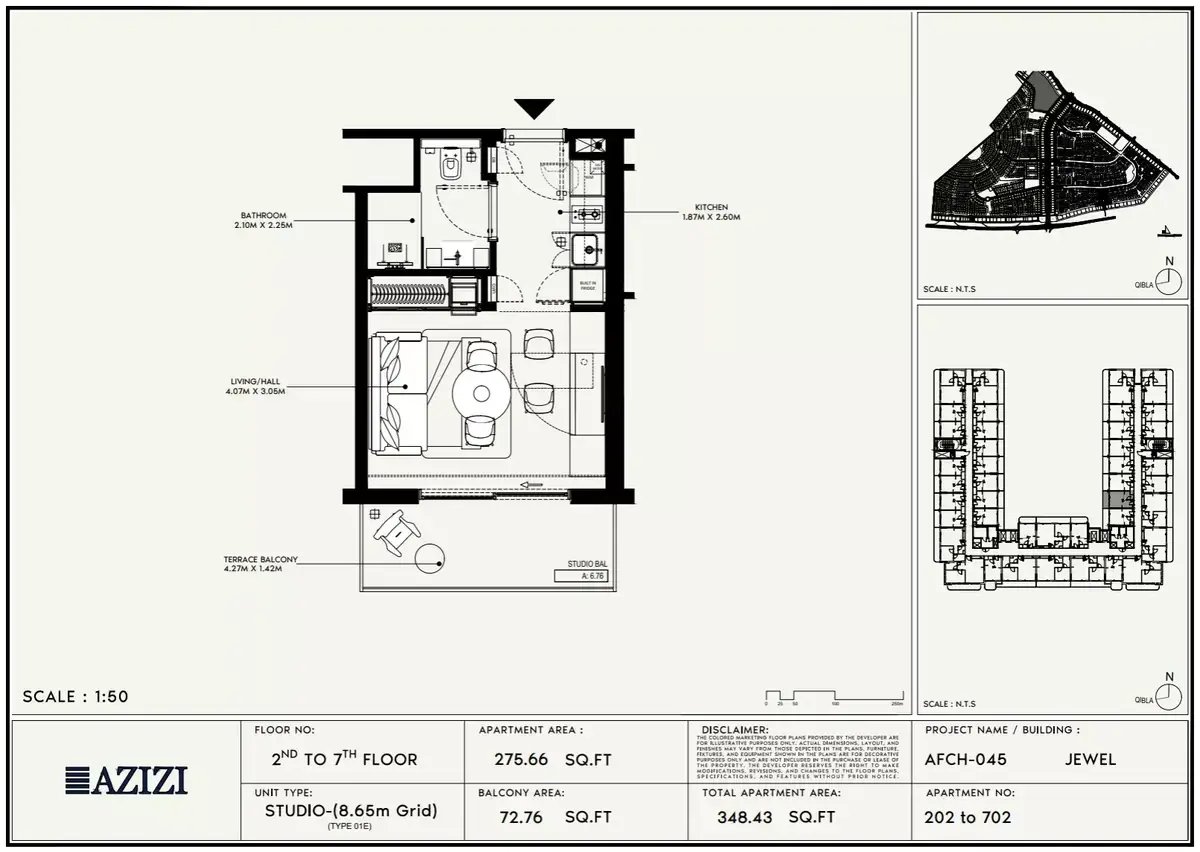 Планировка — Студия, 32 м²