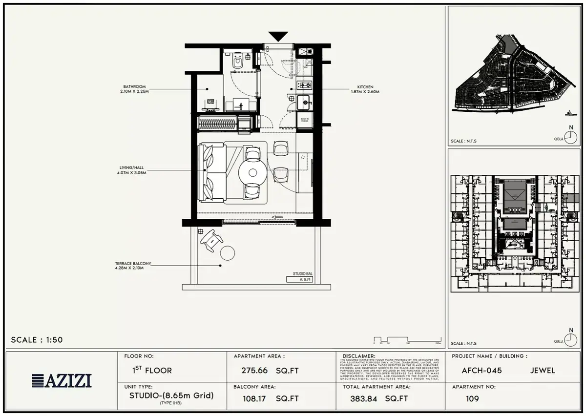 Планировка — Студия, 36 м²