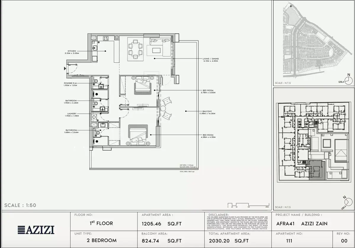 Планировка — 2-спальная, 189 м²