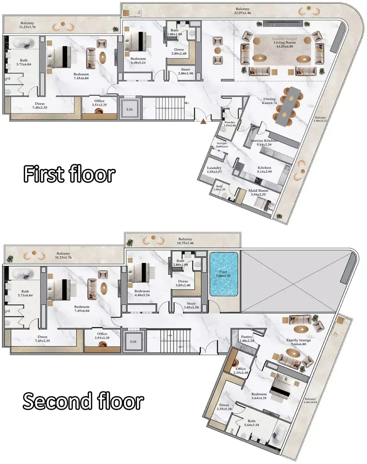 Планировка — квартира, 803 м²
