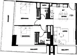 Планировка — 2-спальная, 114 м²