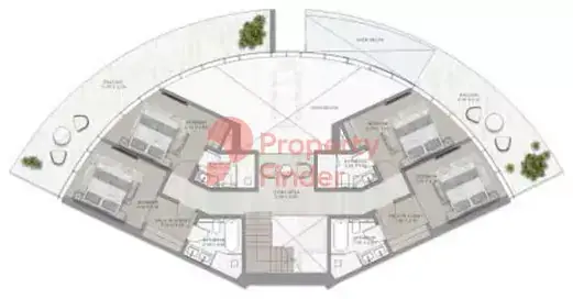 Планировка — квартира, 442 м²