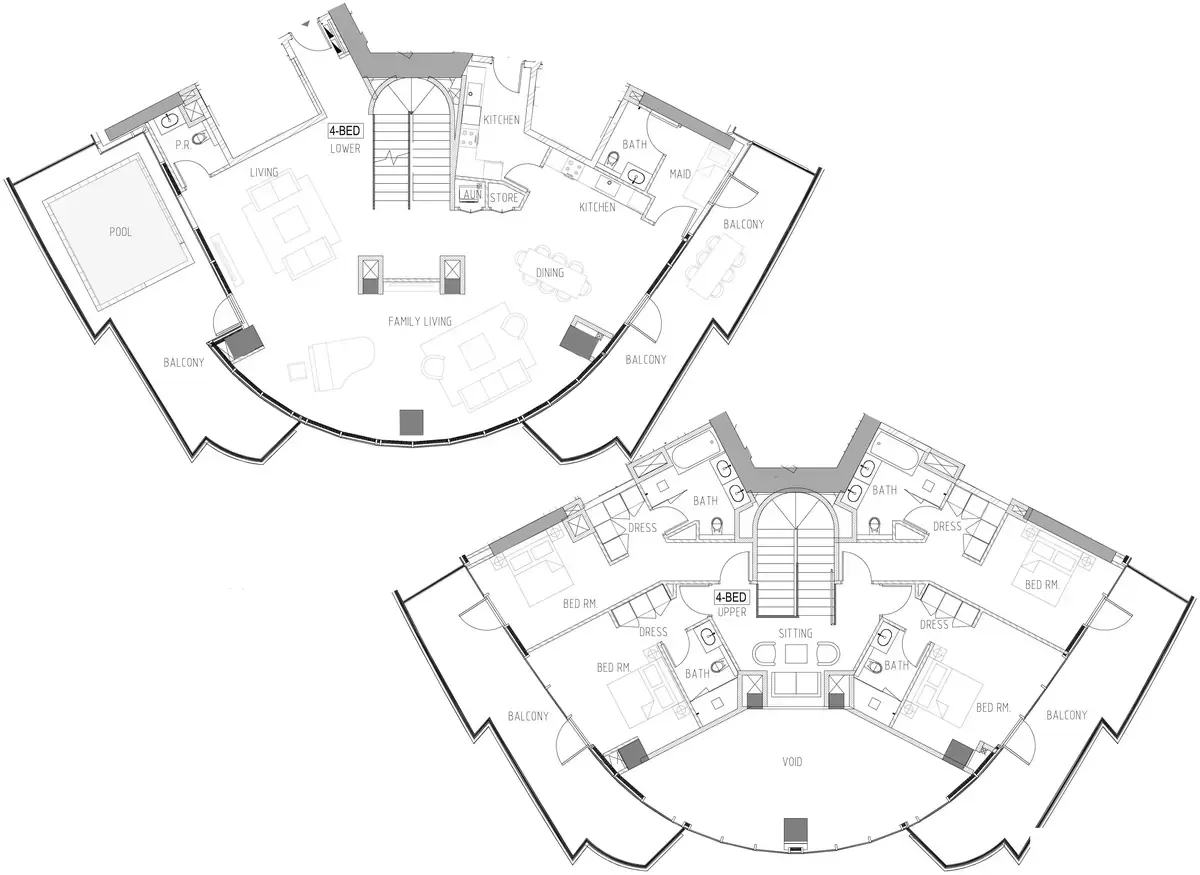 Планировка — квартира, 433 м²
