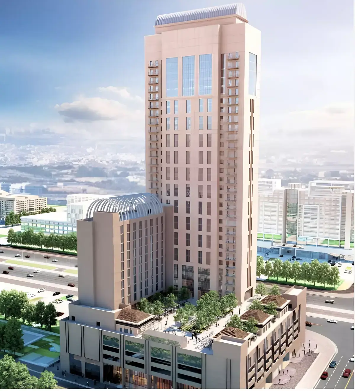 Courtyard by Marriott — визуализация