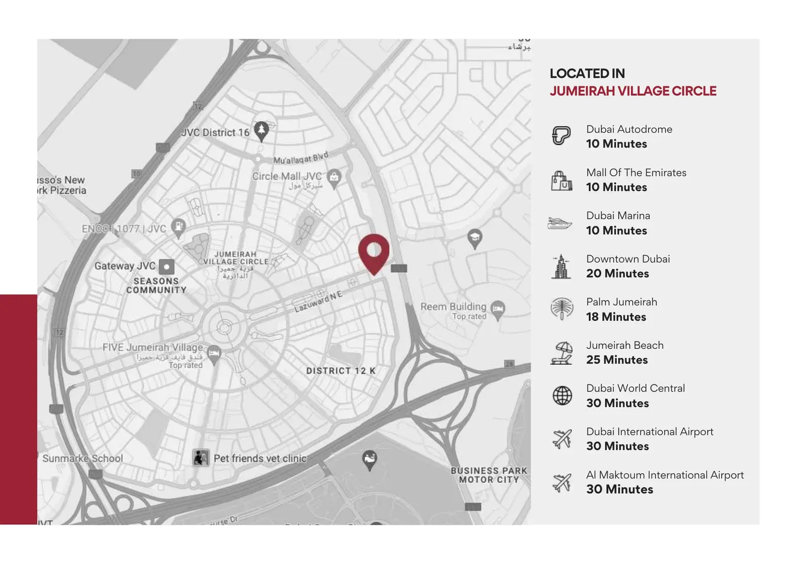 Courtyard by Marriott — сколько ехать до точек города