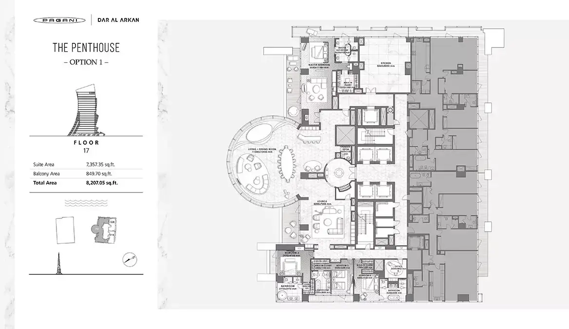 Планировка — квартира, 762 м²