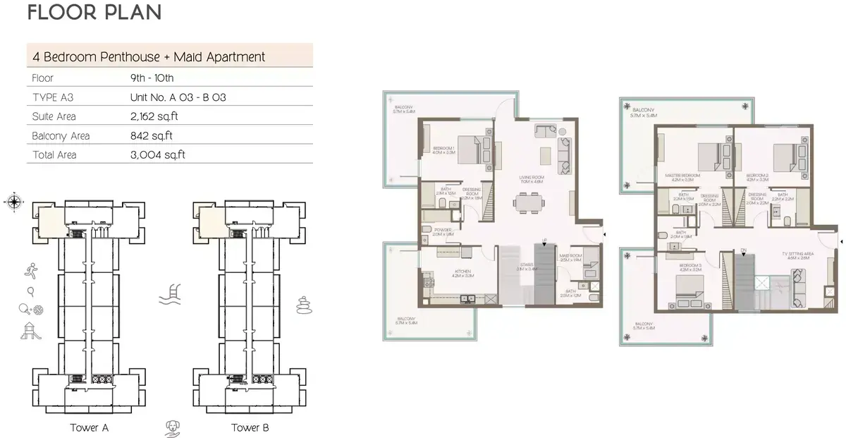 Планировка — квартира, 279 м²