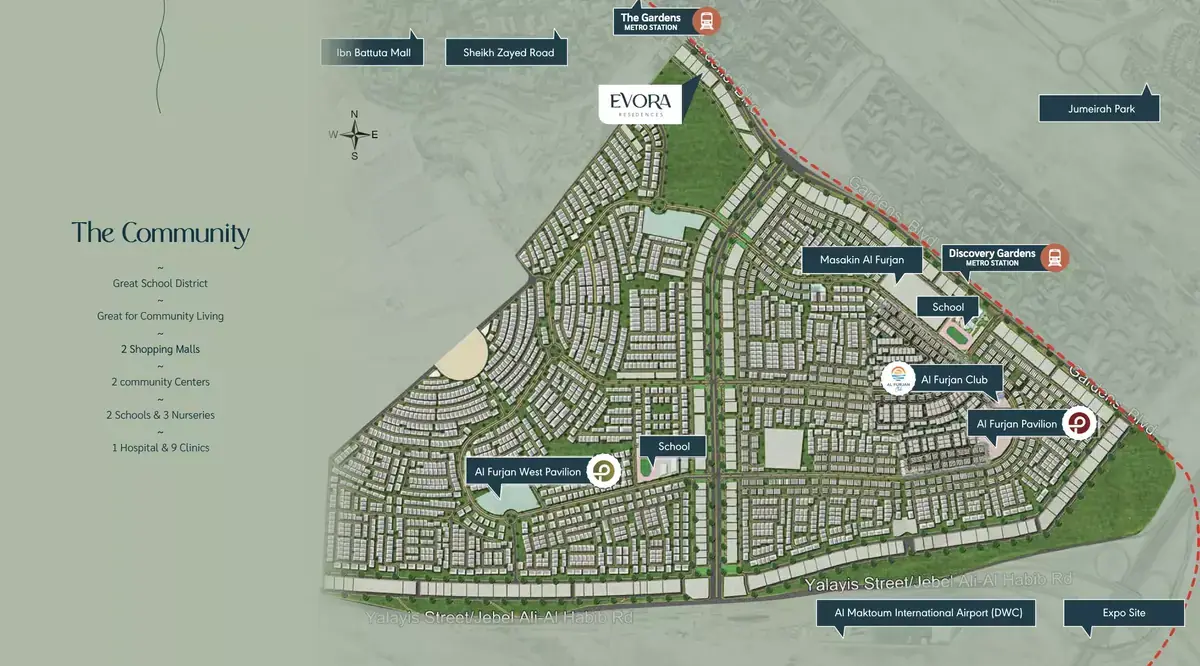Мастер-план Evora Residences