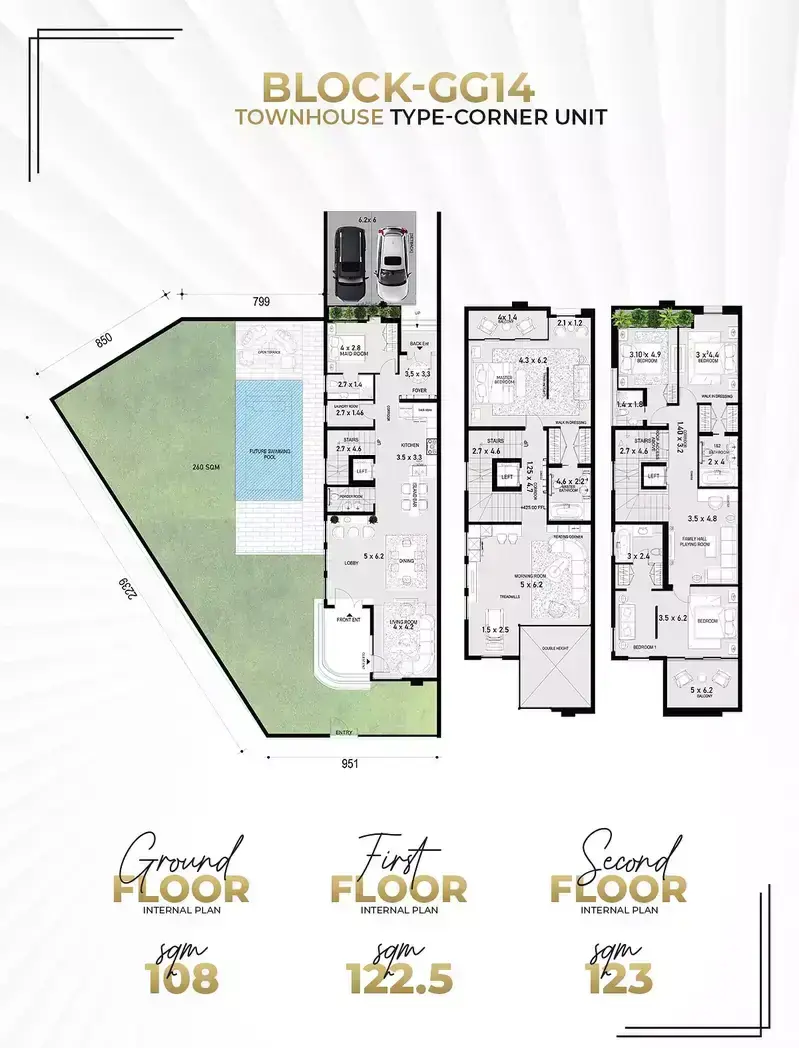Планировка — квартира, 353 м²