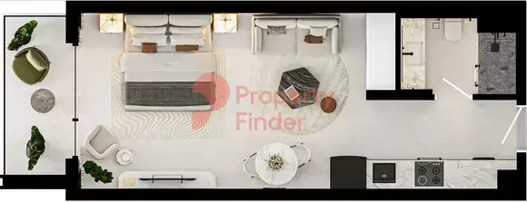 Планировка — Студия, 41 м²