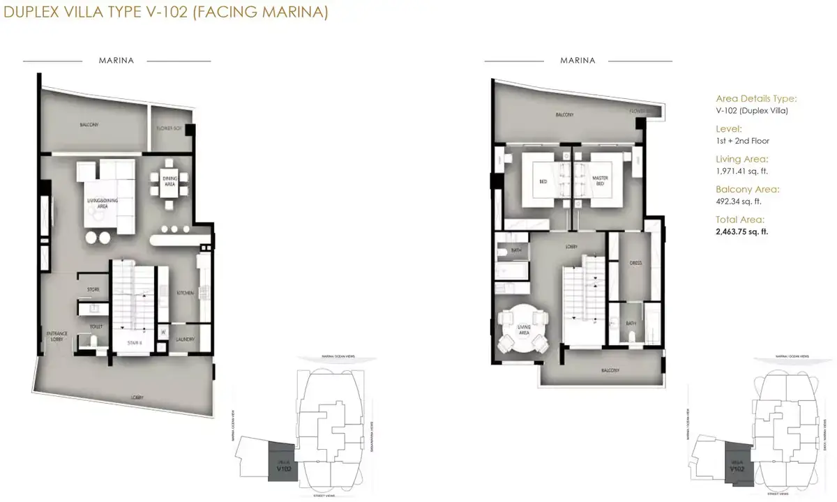 Планировка — 2-спальная, 229 м²