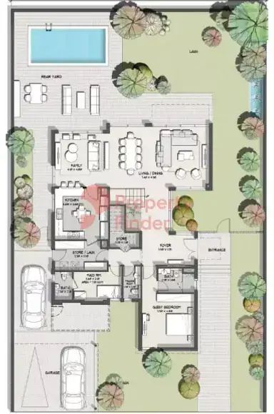 Планировка — квартира, 376 м²