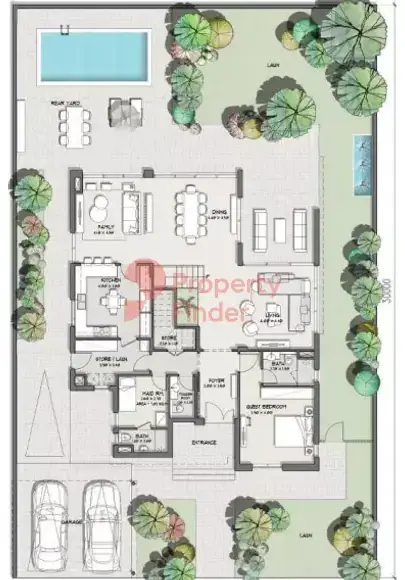 Планировка — квартира, 425 м²