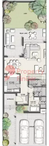 Планировка — 3-спальная, 261 м²