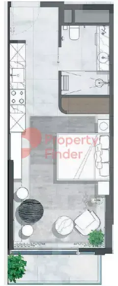 Планировка — Студия, 40 м²