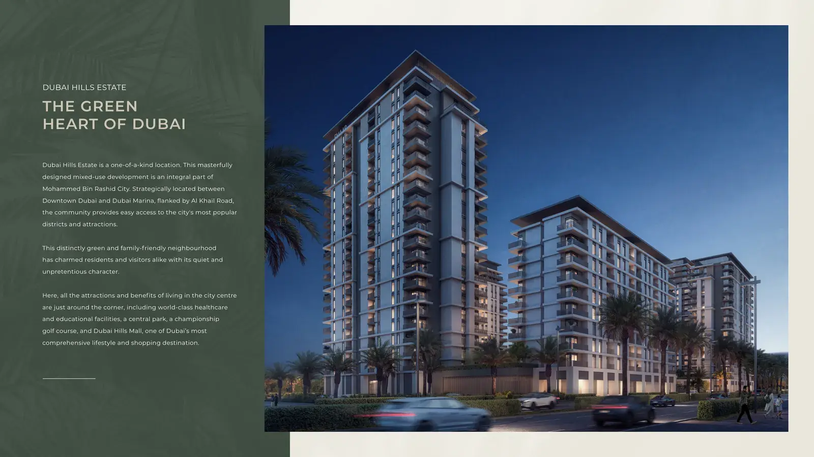 Park Lane Residences by Emaar — локация и доступность