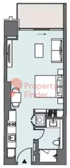 Планировка — Студия, 48 м²
