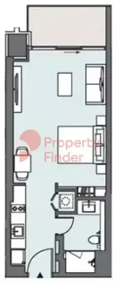 Планировка — Студия, 48 м²