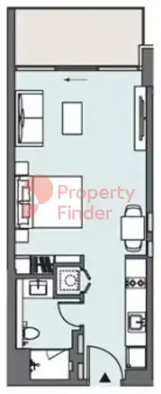 Планировка — Студия, 49 м²
