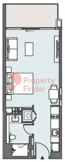 Планировка — Студия, 50 м²
