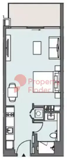 Планировка — Студия, 50 м²