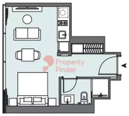 Планировка — Студия, 31 м²
